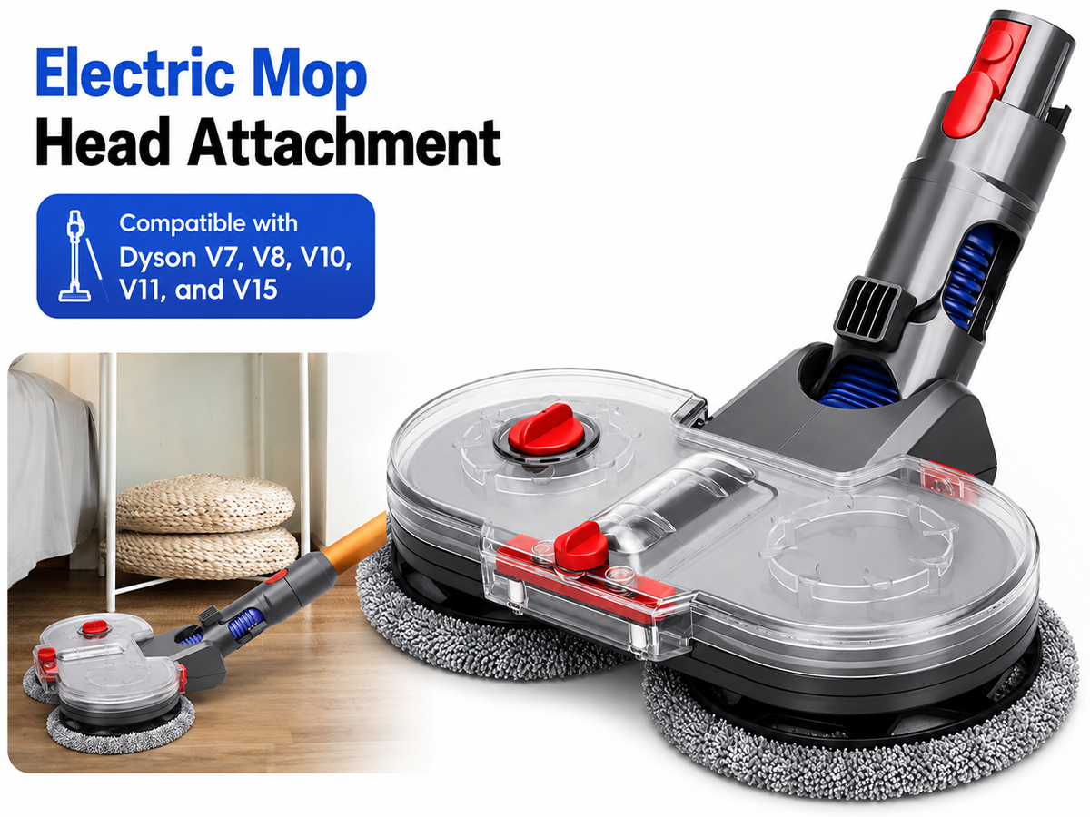 Dyson Electric Mop Head Attachment with 12 Washable Mop Pads