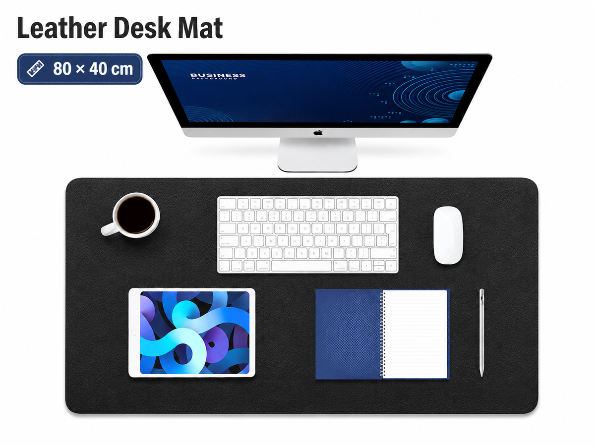 Mouse Pad Desk Mat Waterproof PVC Leather Desk Protector