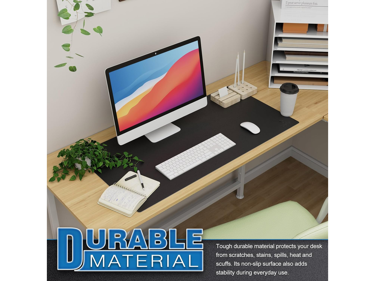 Mouse Pad Desk Mat Waterproof PVC Leather Desk Protector