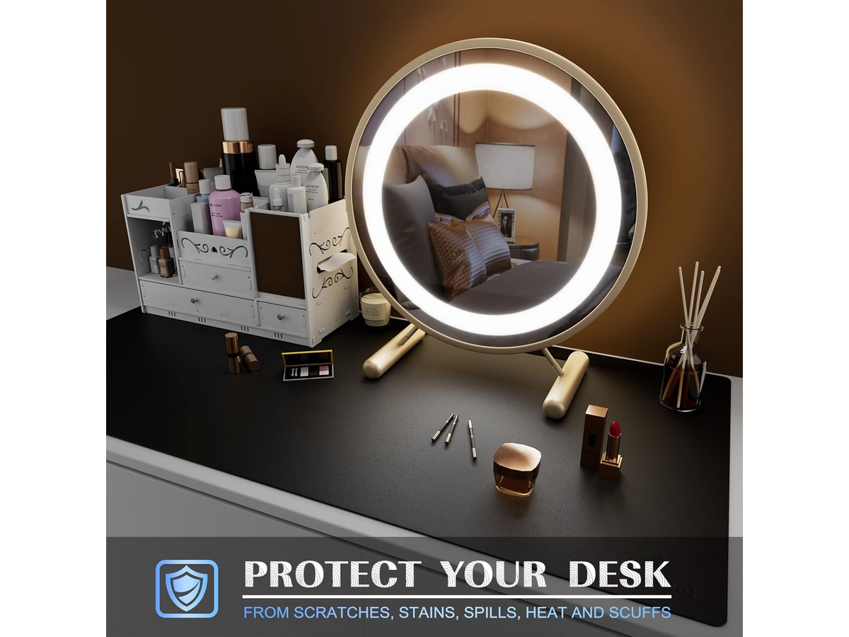Mouse Pad Desk Mat Waterproof PVC Leather Desk Protector