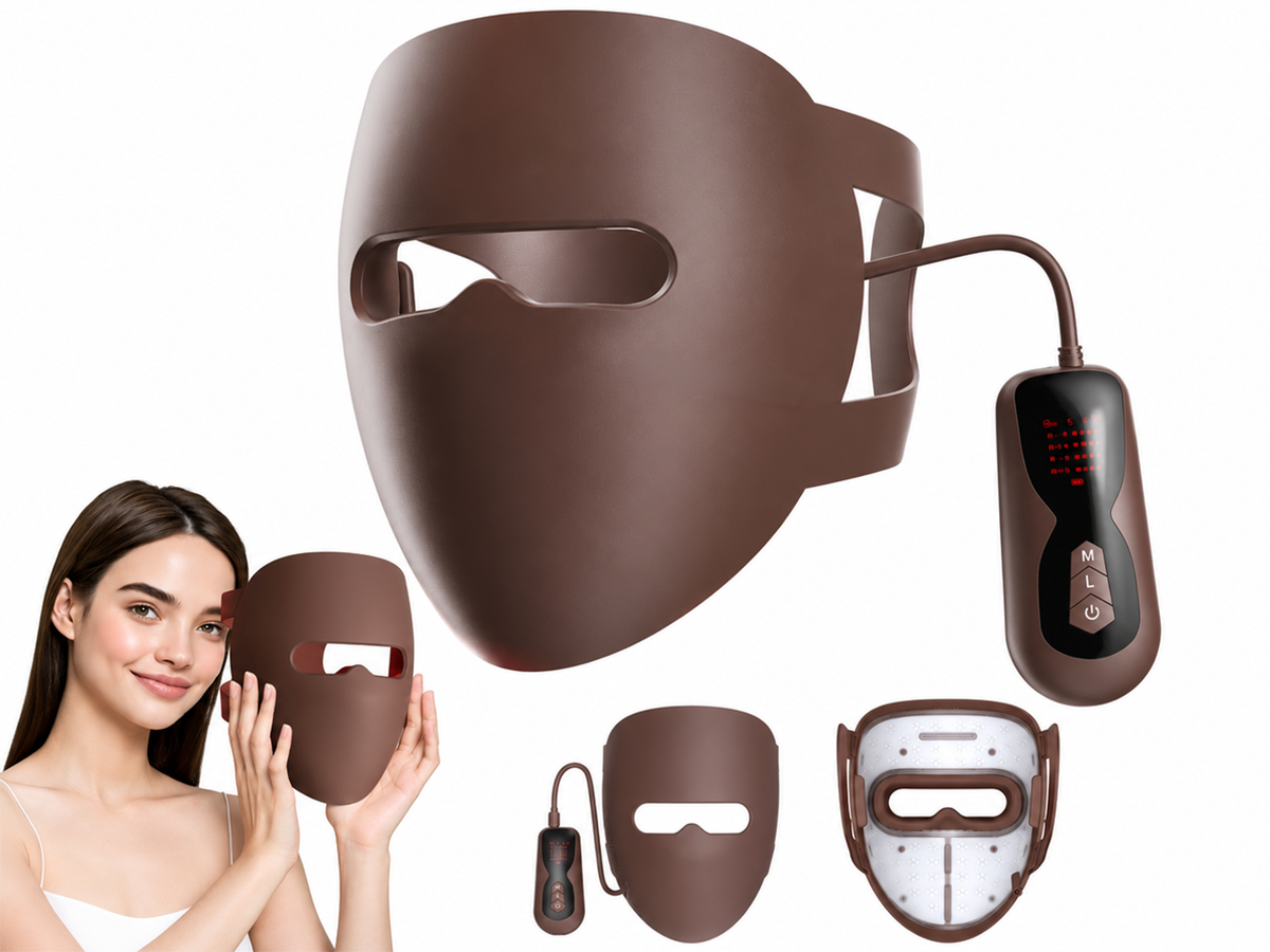 LED Light Therapy Mask 4 Wavelength Rechargeable Facial Beauty Mask