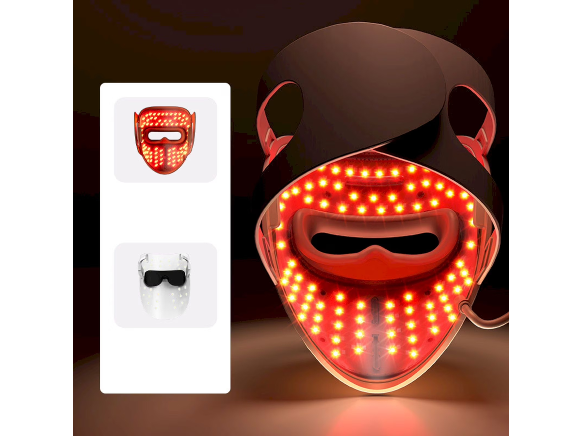 LED Light Therapy Mask 4 Wavelength Rechargeable Facial Beauty Mask