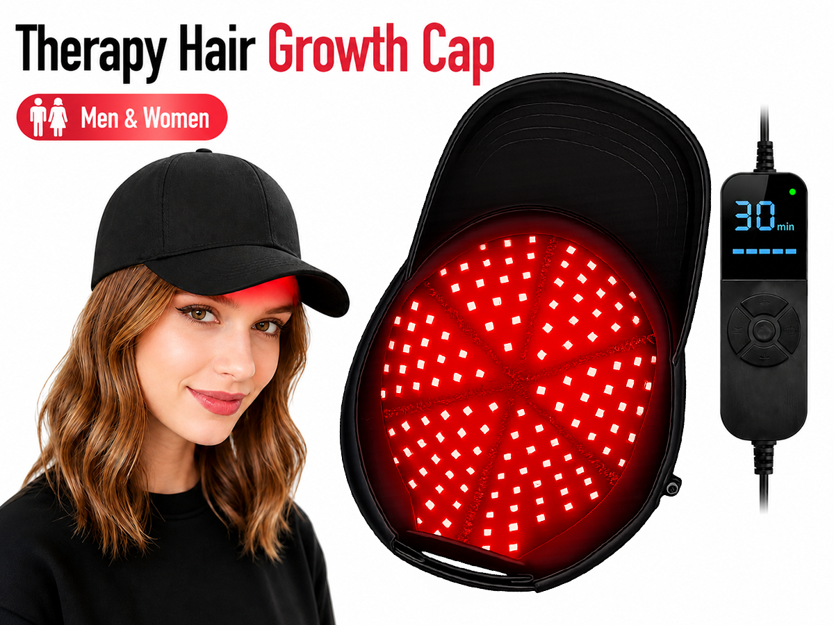 Hair Growth Cap Red Light Therapy Low Level Laser Therapy Cap for Home Hair Care