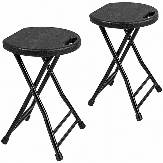 Portable Folding Chair 2 Pack Heavy Duty Folding Stool with Handle