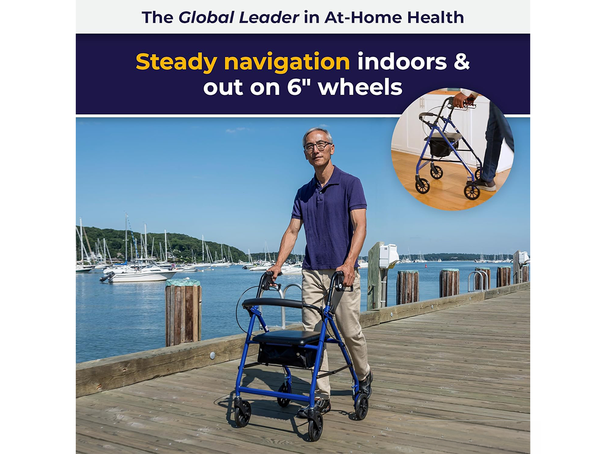 Foldable Mobility Walker with Seat