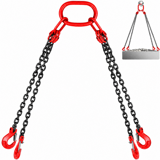 Lifting Chains with Hooks 4 Leg Chain Sling 5000 kg Heavy Duty Engine Lift Chain
