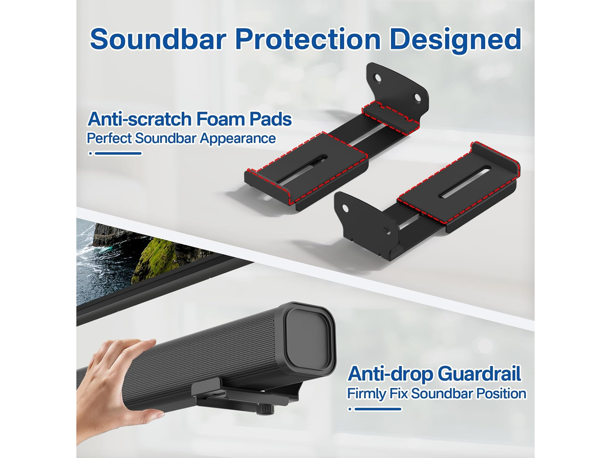 2Pack Soundbar Wall Mount Brackets