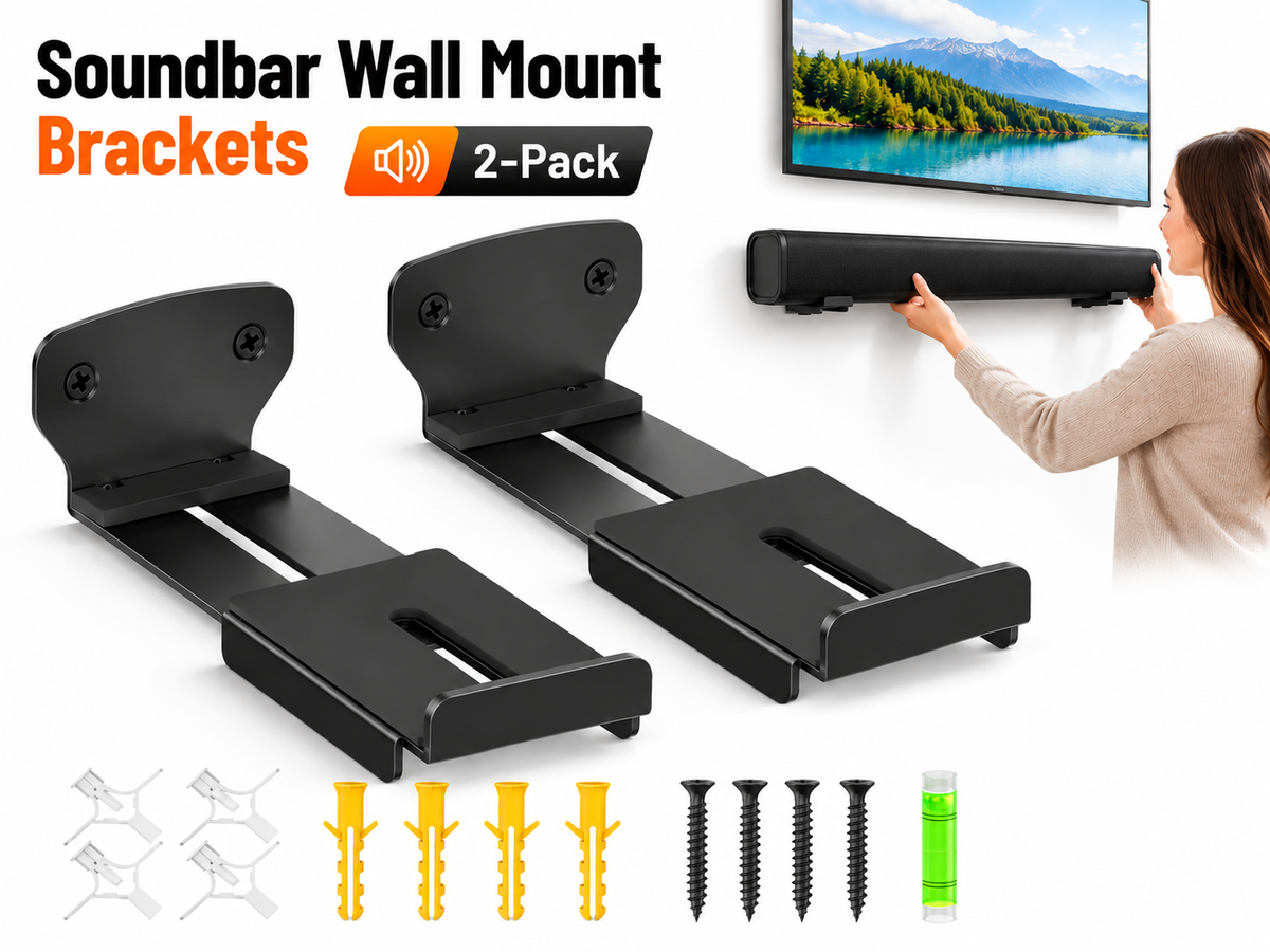 2Pack Soundbar Wall Mount Brackets