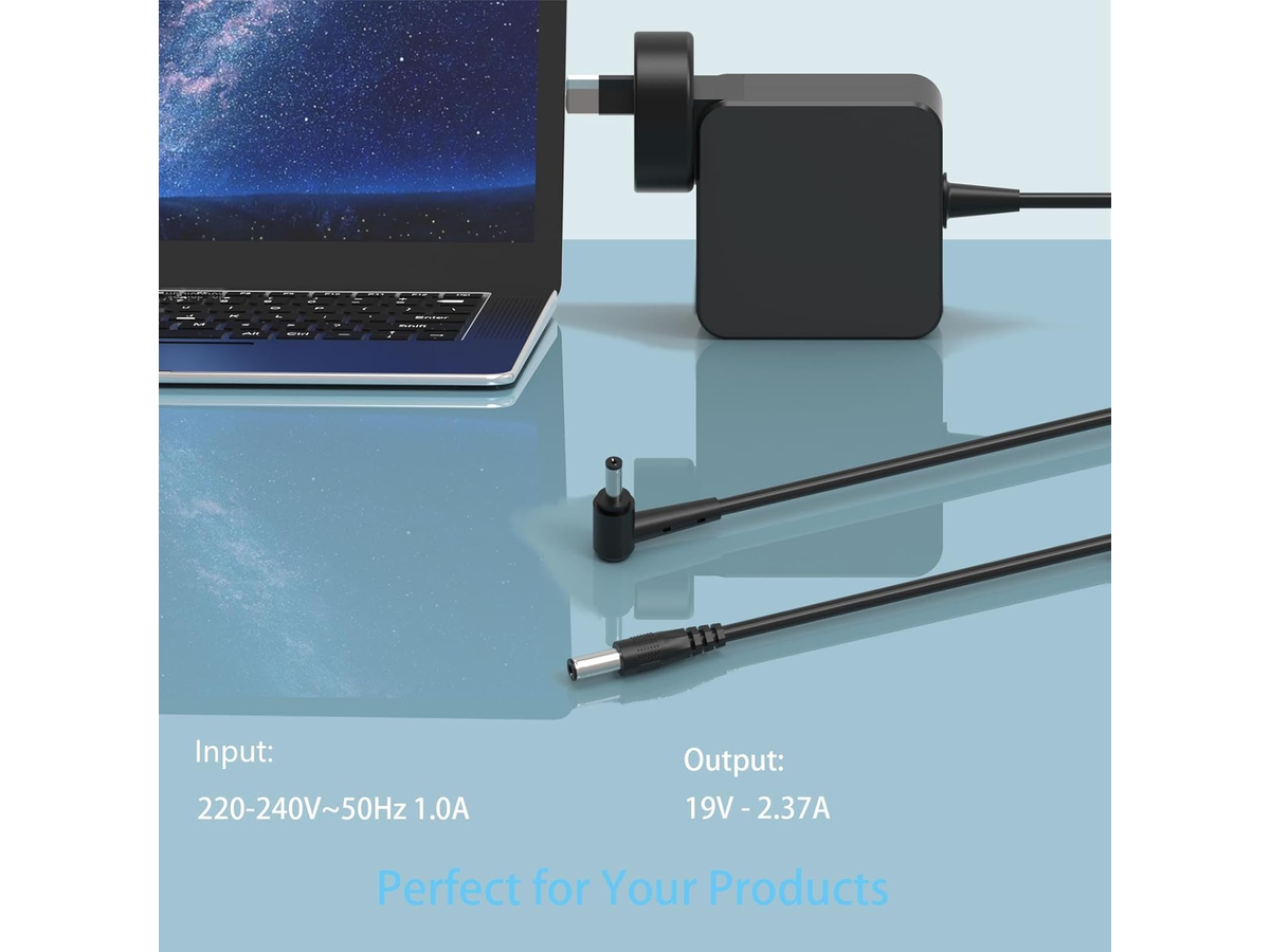Replacement Laptop Charger for ASUS 45W with Dual Connector Compatibility
