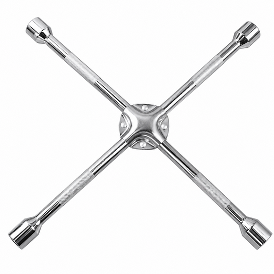 Cross Wrench Spanner 18" Heavy Duty 4 Way Universal Lug Wrench
