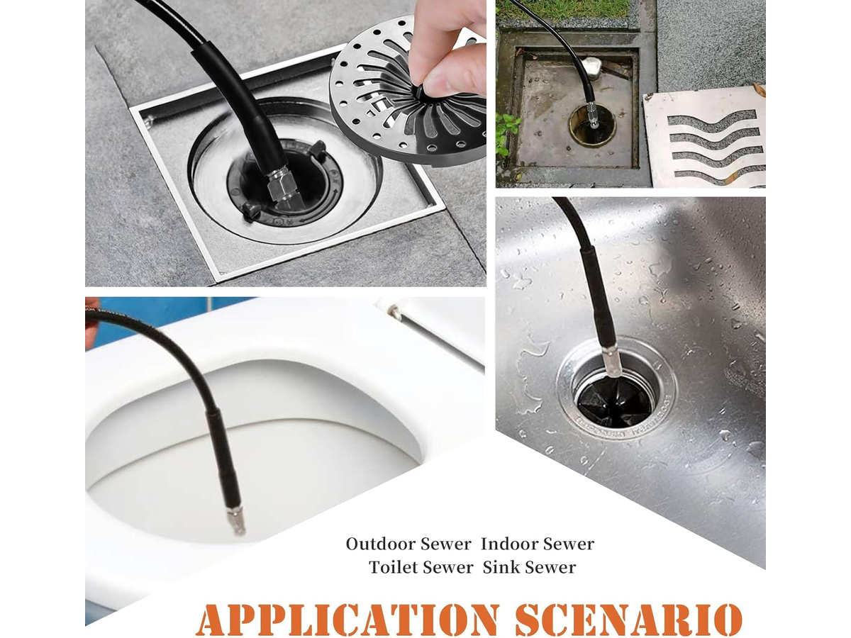 Sewer Jetter Kit for Pressure Washer 30M Drain Cleaning Hose