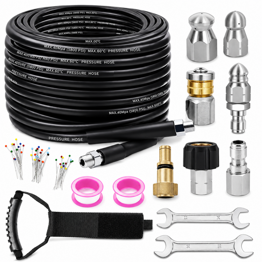 Sewer Jetter Kit for Pressure Washer 30M Drain Cleaning Hose