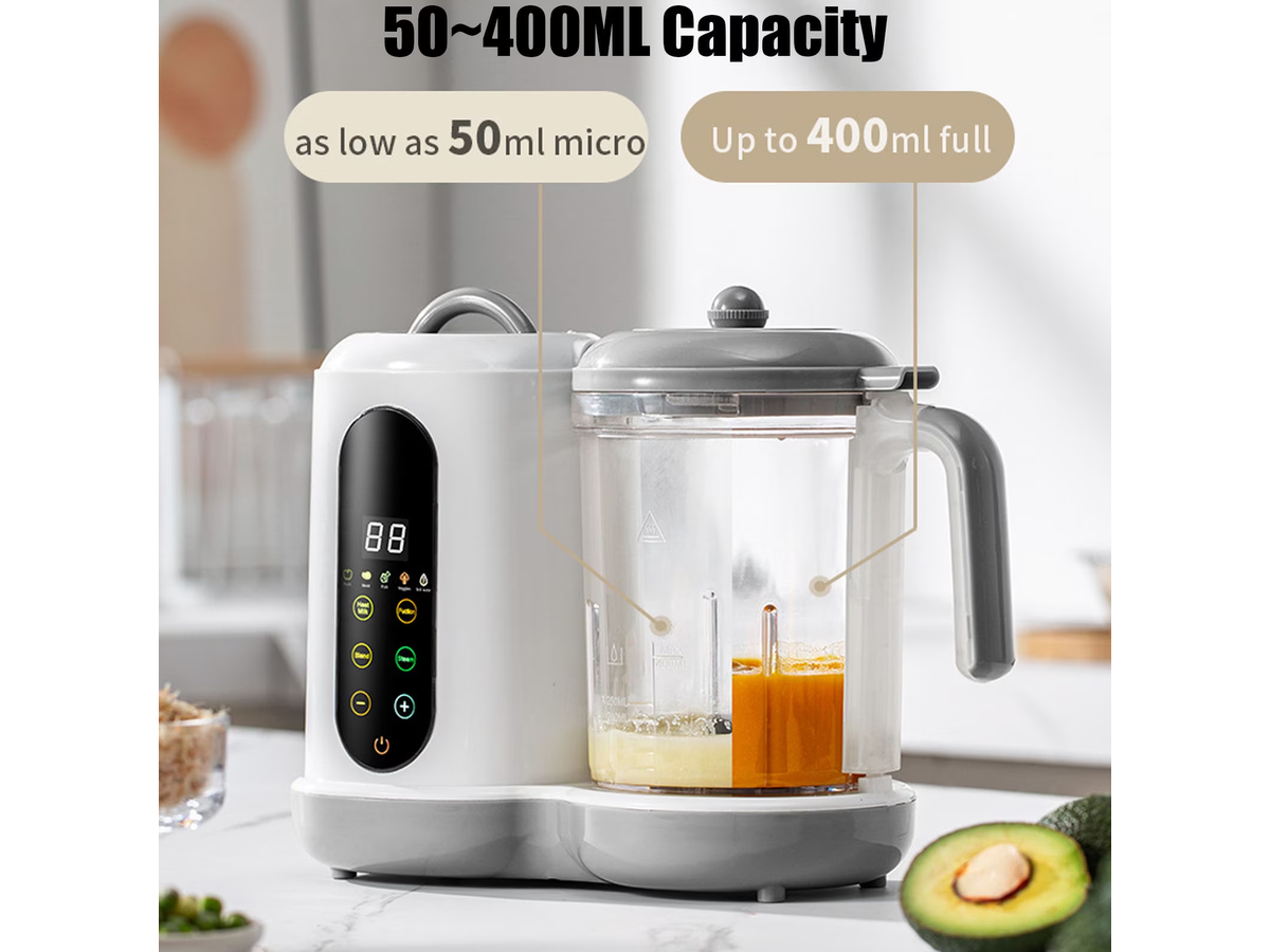 Food Processor Steam Cook Multifunction Blender Grinder with Bottle Warmer