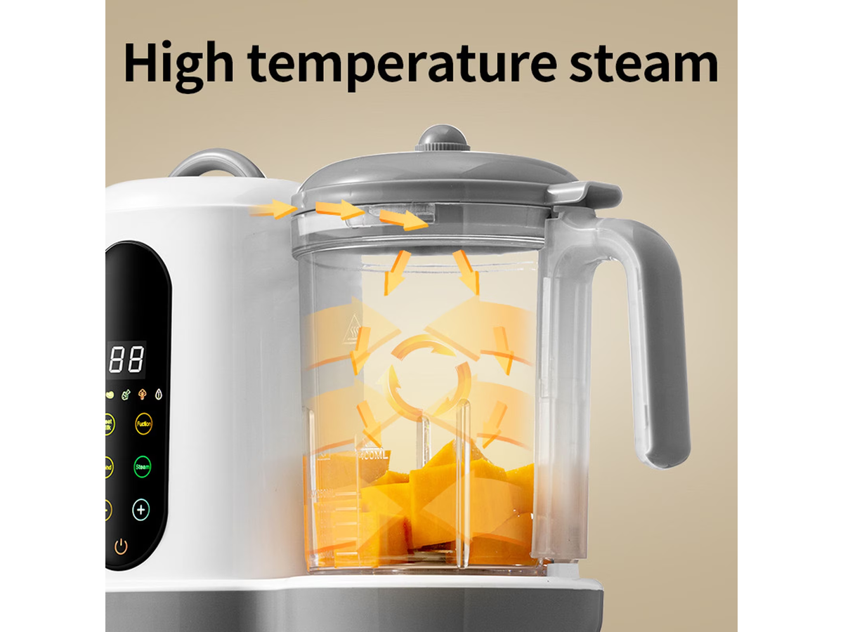 Food Processor Steam Cook Multifunction Blender Grinder with Bottle Warmer