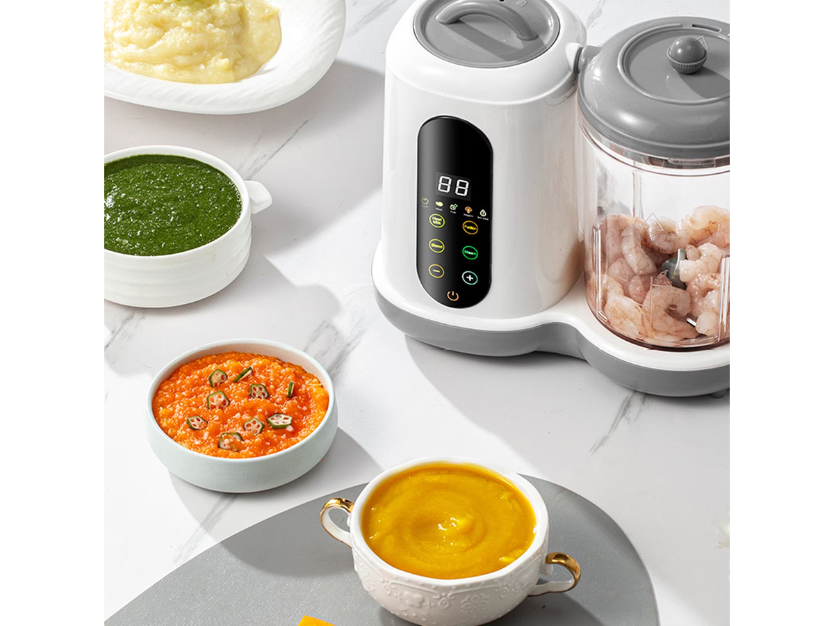 Food Processor Steam Cook Multifunction Blender Grinder with Bottle Warmer