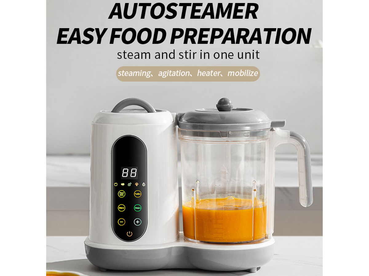 Food Processor Steam Cook Multifunction Blender Grinder with Bottle Warmer