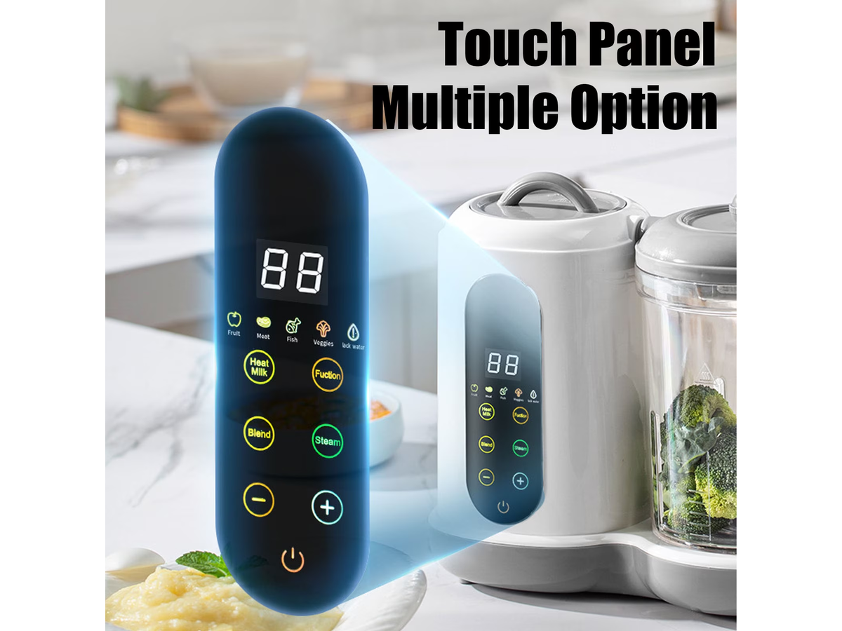 Food Processor Steam Cook Multifunction Blender Grinder with Bottle Warmer
