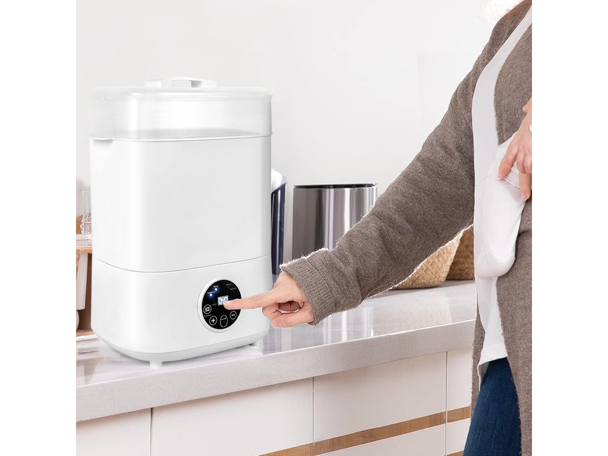Bottle Sterilizer and Dryer 4 in 1 Electric Steam Sterilizer with Bottle Warmer and Food Heater