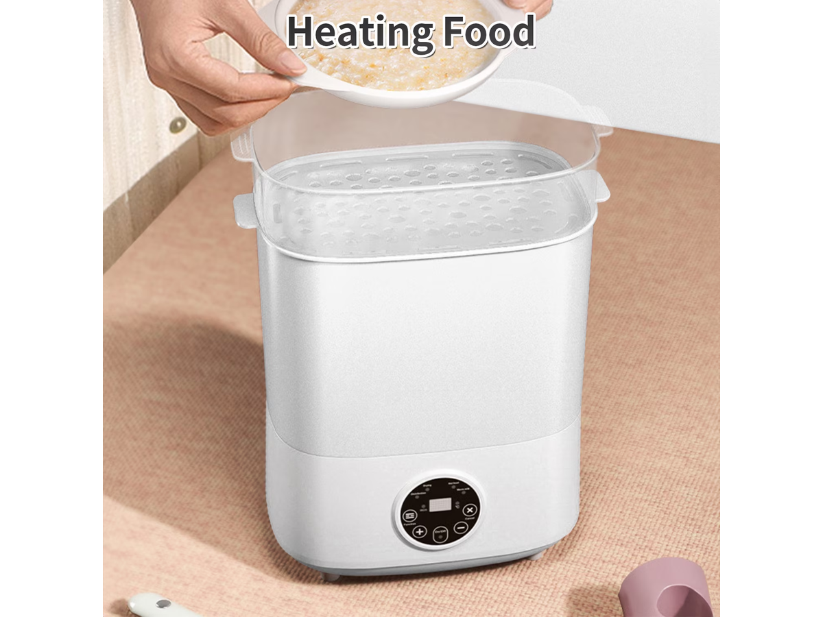 Bottle Sterilizer and Dryer 4 in 1 Electric Steam Sterilizer with Bottle Warmer and Food Heater