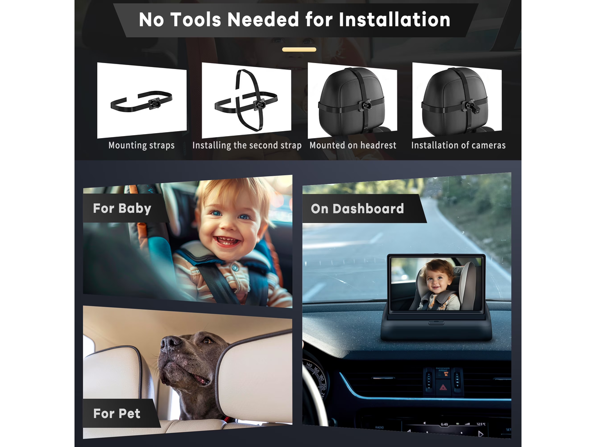 Car Monitor Camera Rear Seat Camera with Night Vision