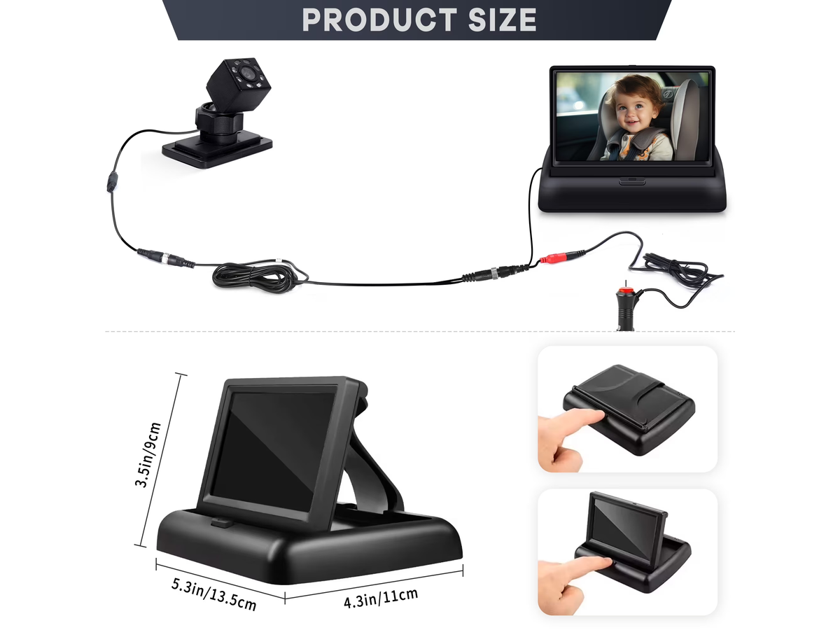 Car Monitor Camera Rear Seat Camera with Night Vision