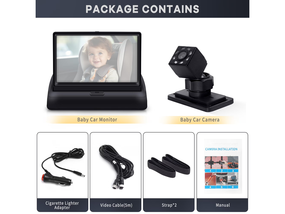 Car Monitor Camera Rear Seat Camera with Night Vision