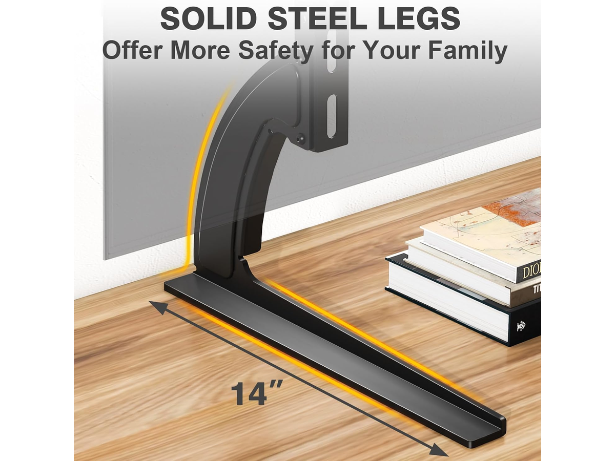 Universal Table Top TV Stand Adjustable TV Base for 37 to 75 Inch TVs