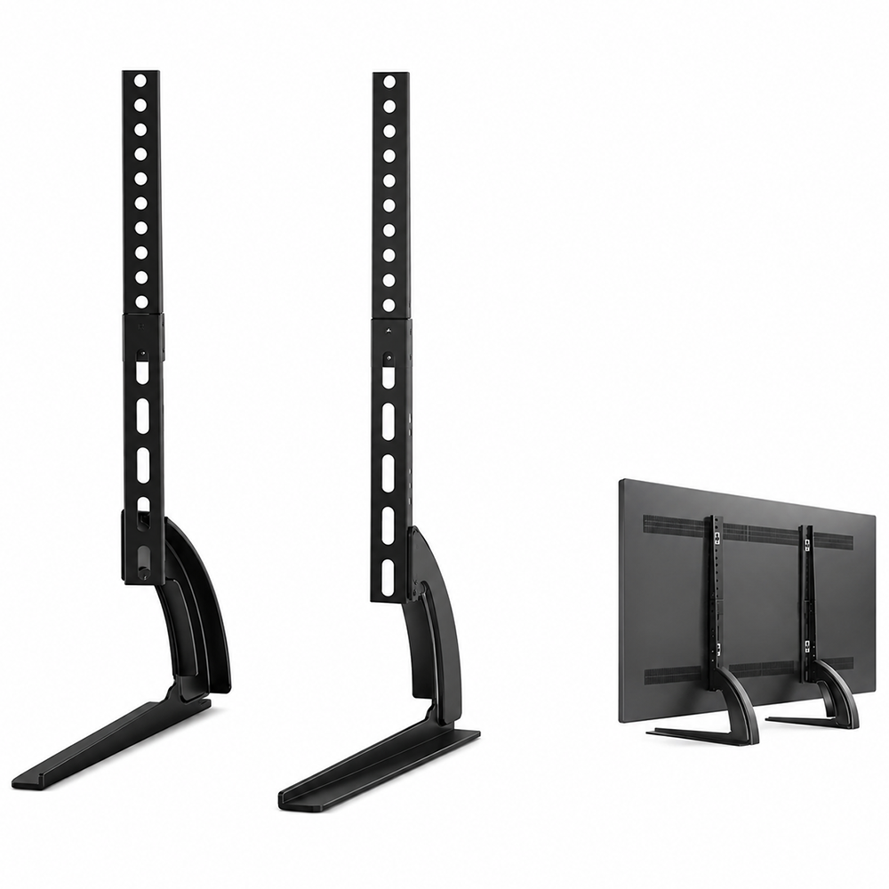Universal Table Top TV Stand Adjustable TV Base for 37 to 75 Inch TVs