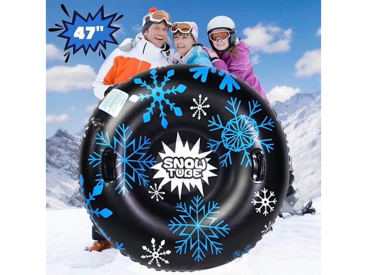Inflatable Snow Tube Snow Sled with Handles