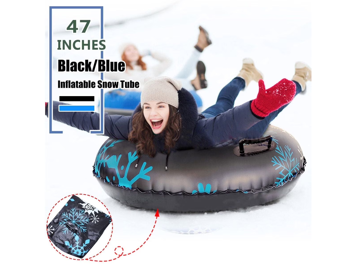 Inflatable Snow Tube Snow Sled with Handles