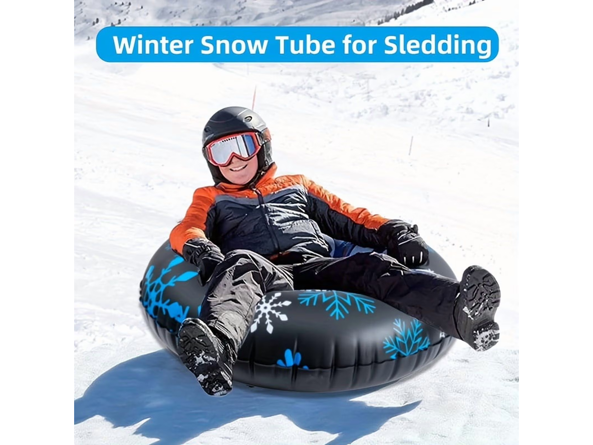 Inflatable Snow Tube Snow Sled with Handles