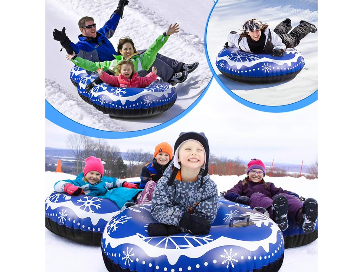 Inflatable Snow Tube Snow Sled with Handles