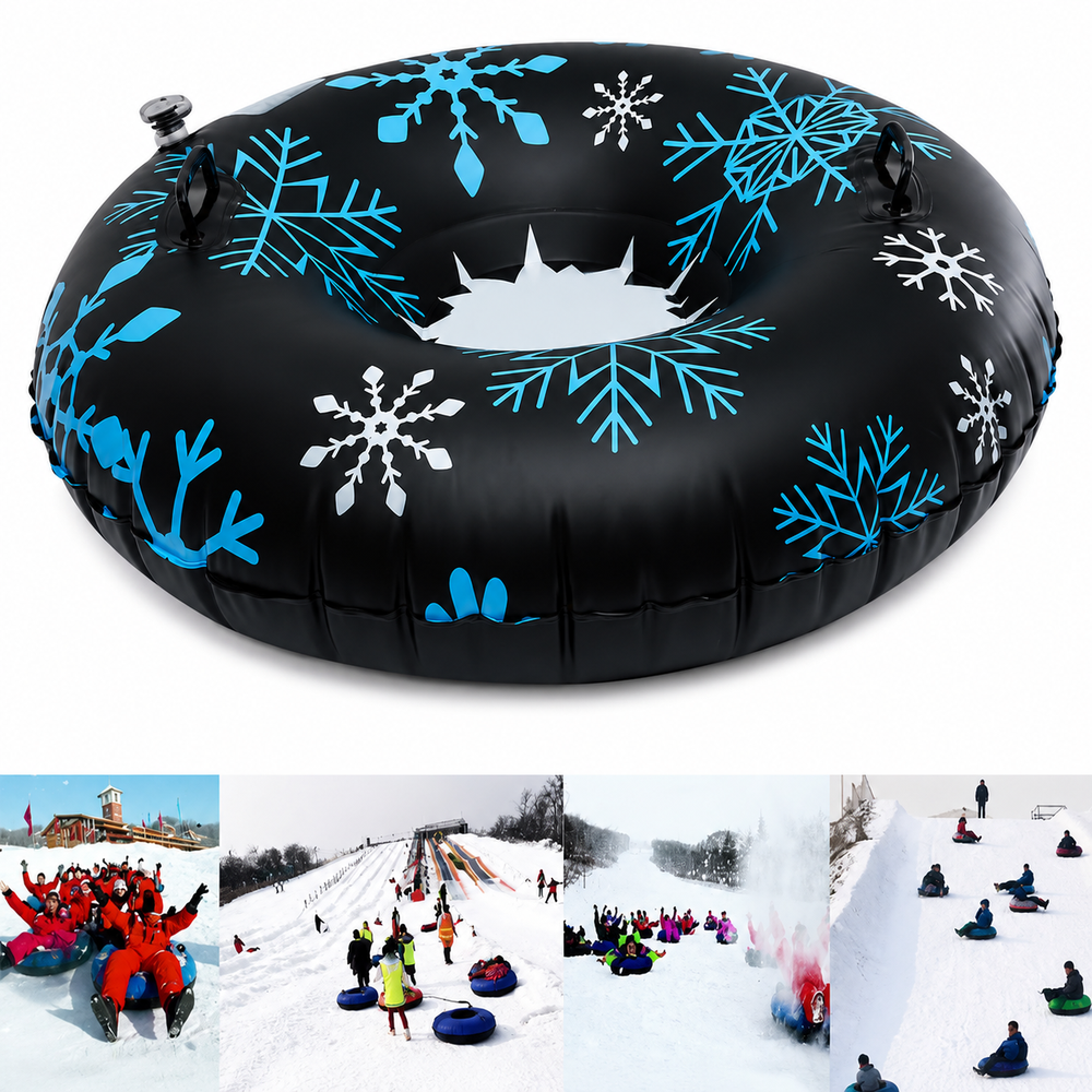 Inflatable Snow Tube Snow Sled with Handles