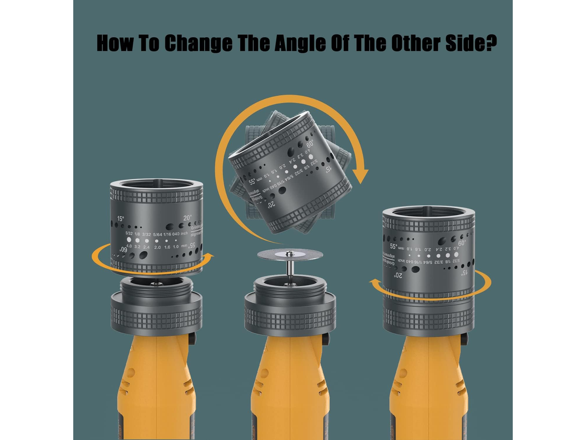 TIG Tungsten Electrode Sharpener Head with Cut Off Slot