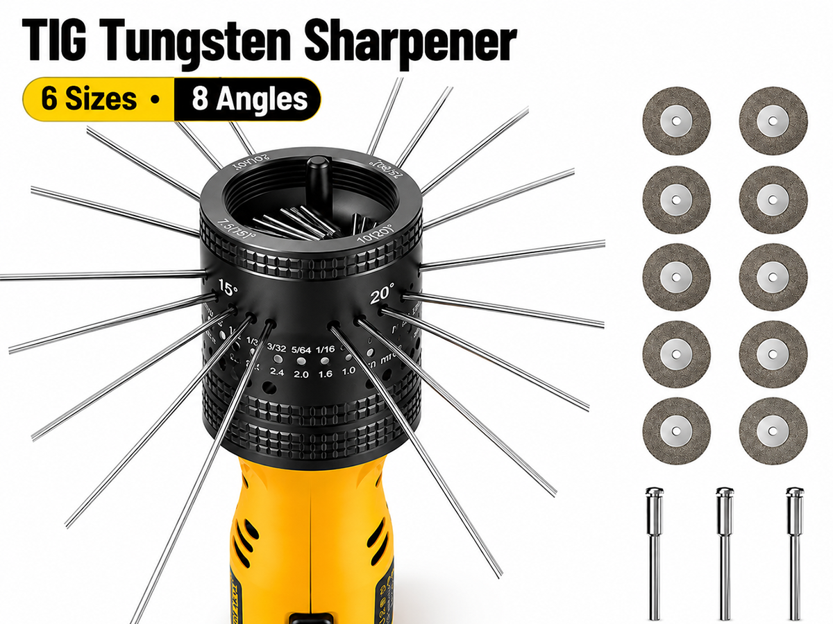 TIG Tungsten Electrode Sharpener Head with Cut Off Slot
