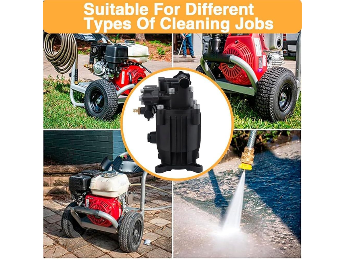 Water Blaster Pump 3300 PSI 2.5 GPM Horizontal Replacement Pump 3/4 Inch Shaft