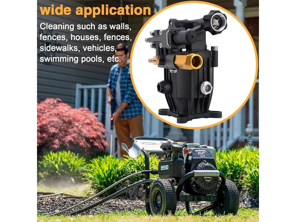 Water Blaster Pump 3300 PSI 2.5 GPM Horizontal Replacement Pump 3/4 Inch Shaft