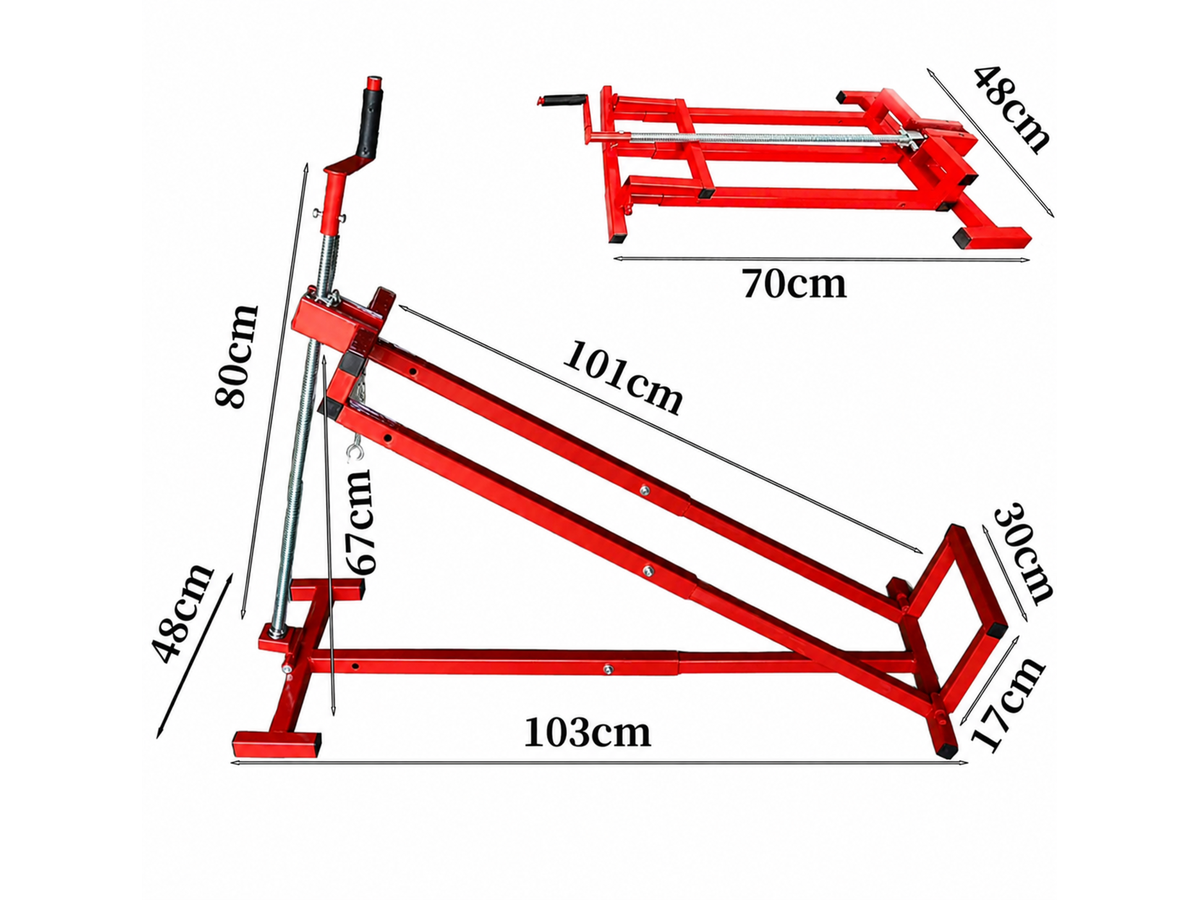Heavy Duty Maintenance Lift for Riding Mowers and Lawn Tractors