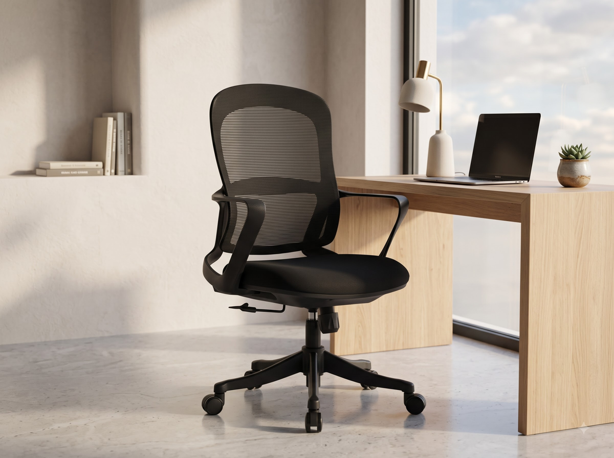 Ergonomic Office Chair Breathable Mesh Adjustable Height 360° Swivel