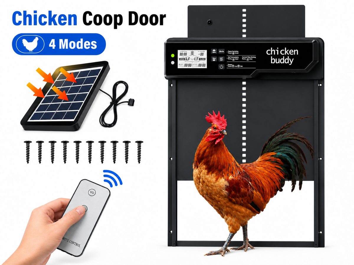 Solar Powered Automatic Chicken Coop Door