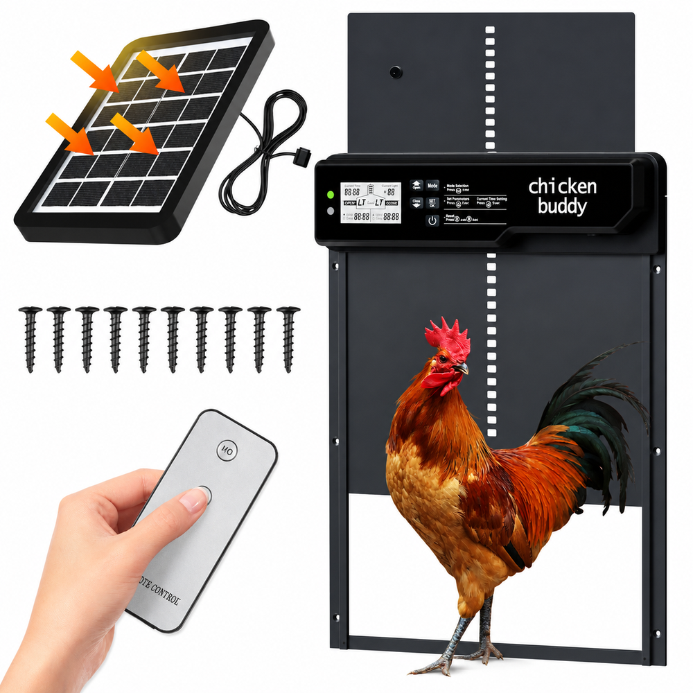 Solar Powered Automatic Chicken Coop Door