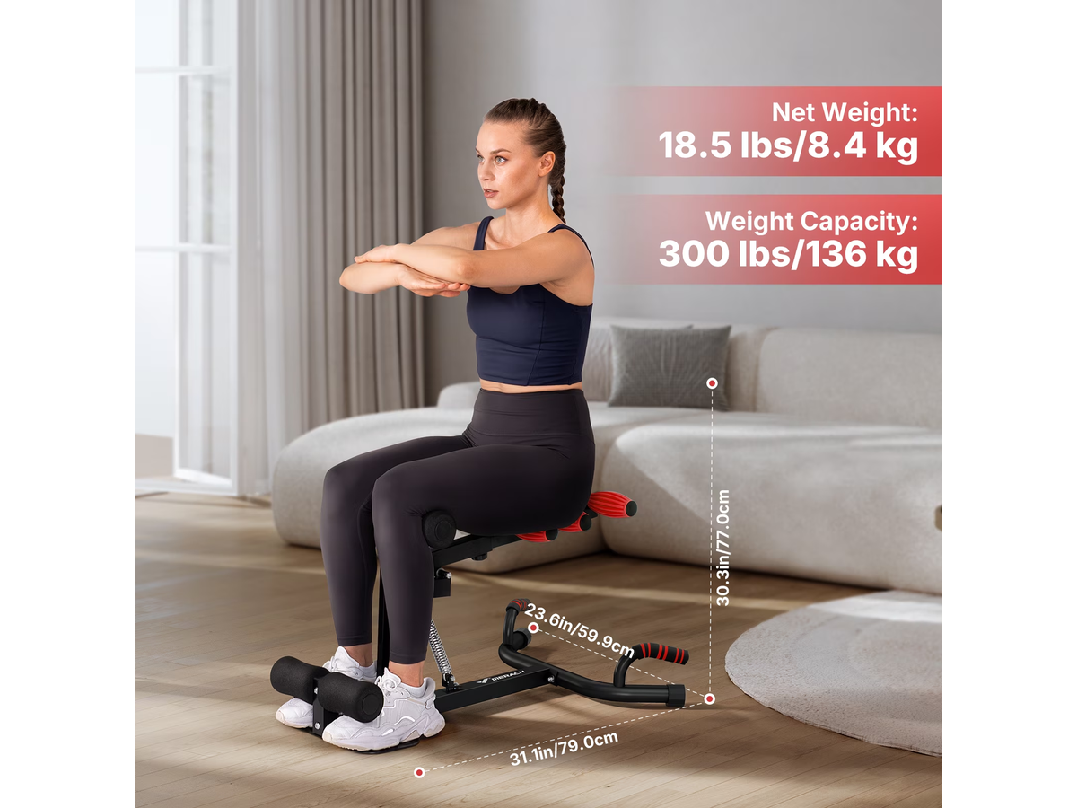 Deep Squat Machine Adjustable Glutes Trainer Foldable Home Gym