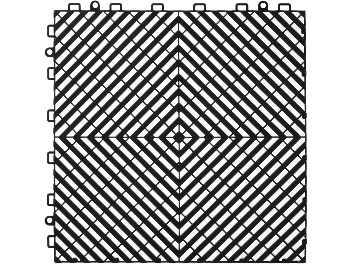 Interlocking Drainage Mat Non Slip Modular Floor Tiles