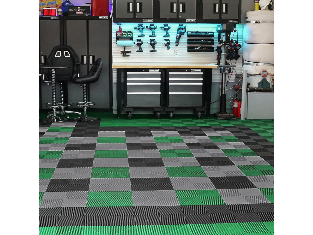Interlocking Drainage Mat Non Slip Modular Floor Tiles