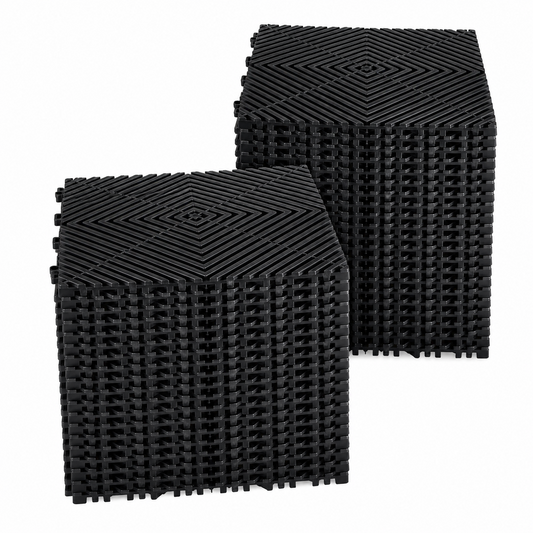 Interlocking Drainage Mat Non Slip Modular Floor Tiles