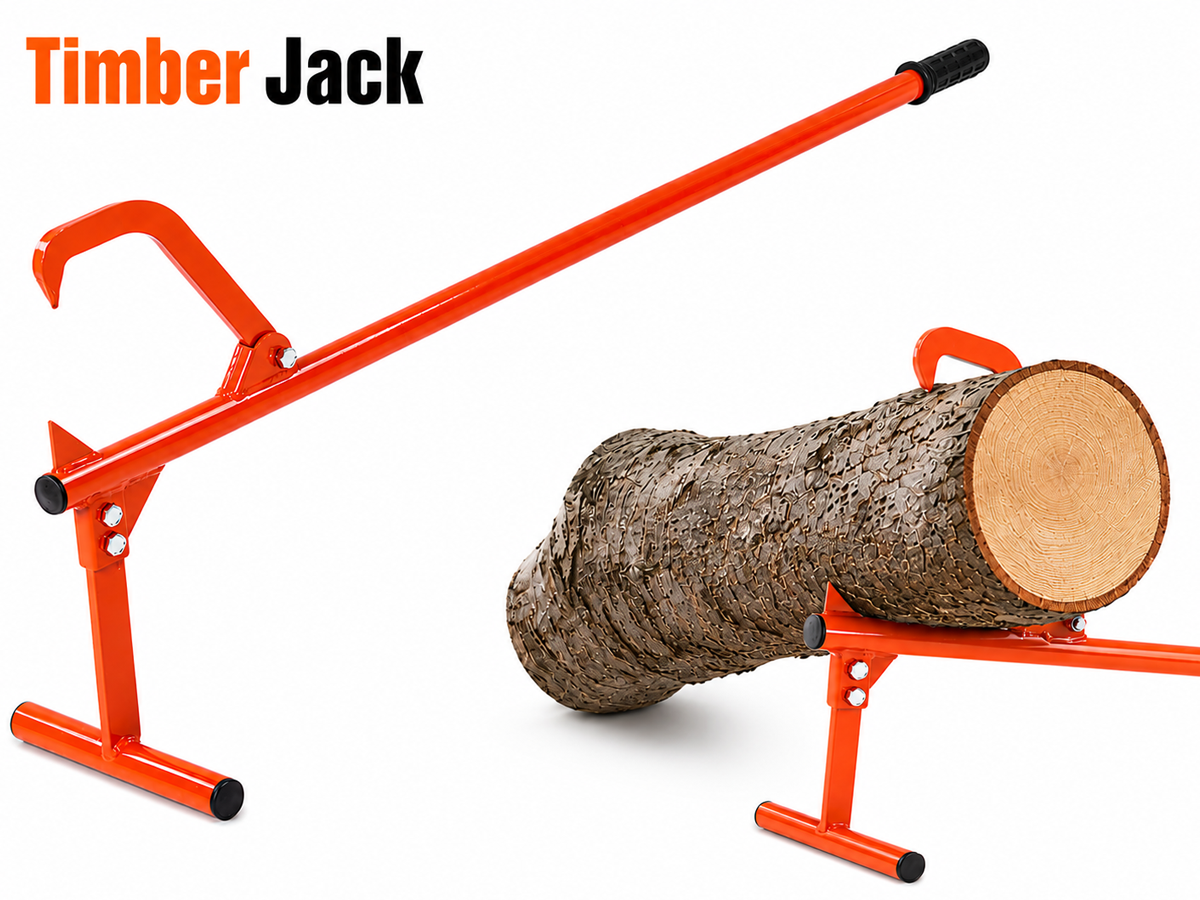 Log Lifter Timber Wood Cantilever Hook Jack Heavy Duty Steel Log Roller