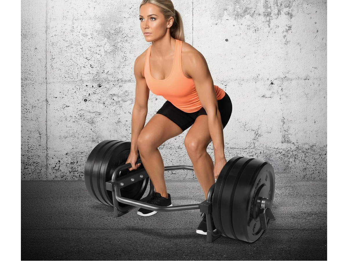 Olympic Trap Bar Heavy Duty Hex Bar for Strength Training
