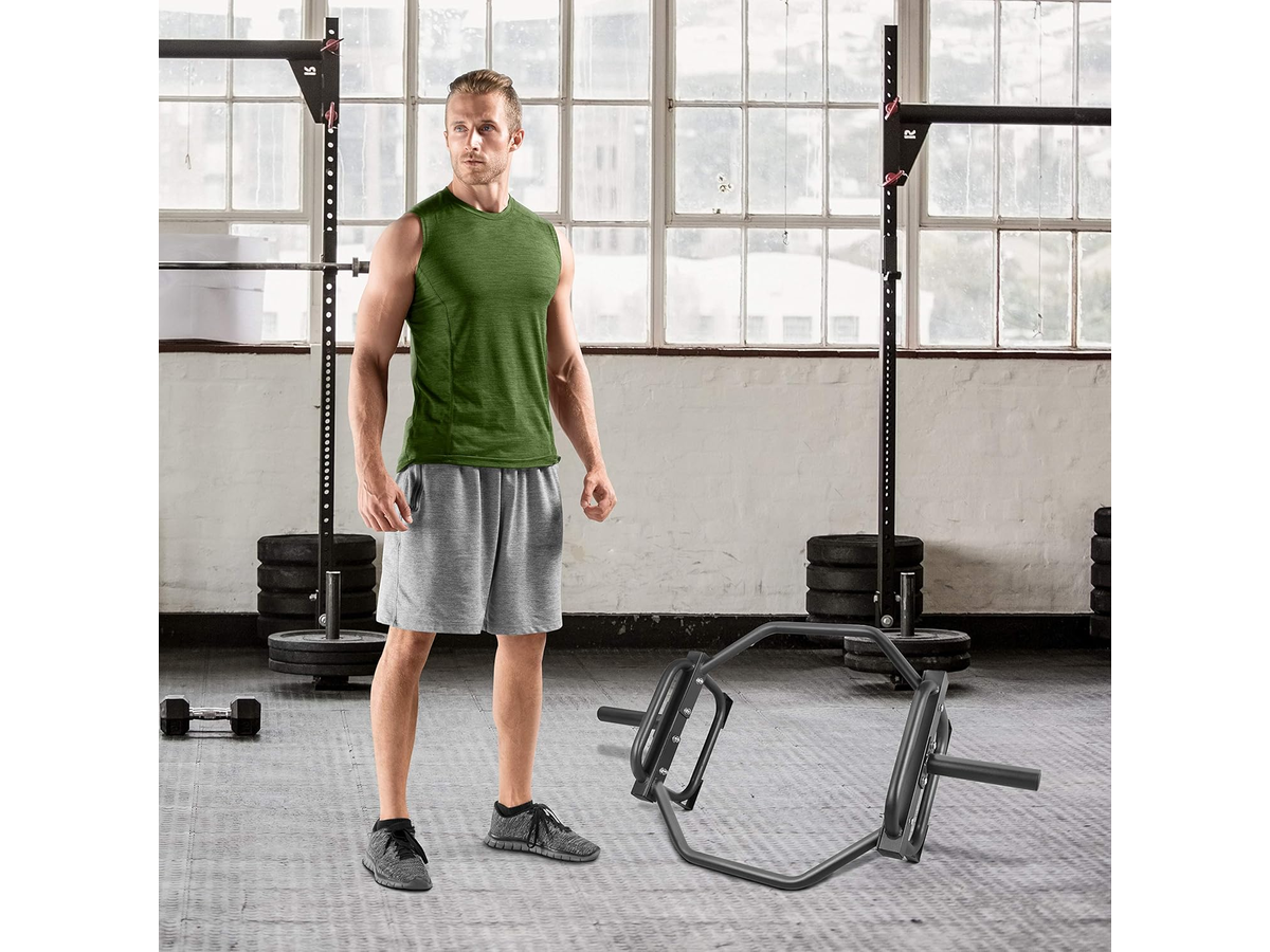 Olympic Trap Bar Heavy Duty Hex Bar for Strength Training