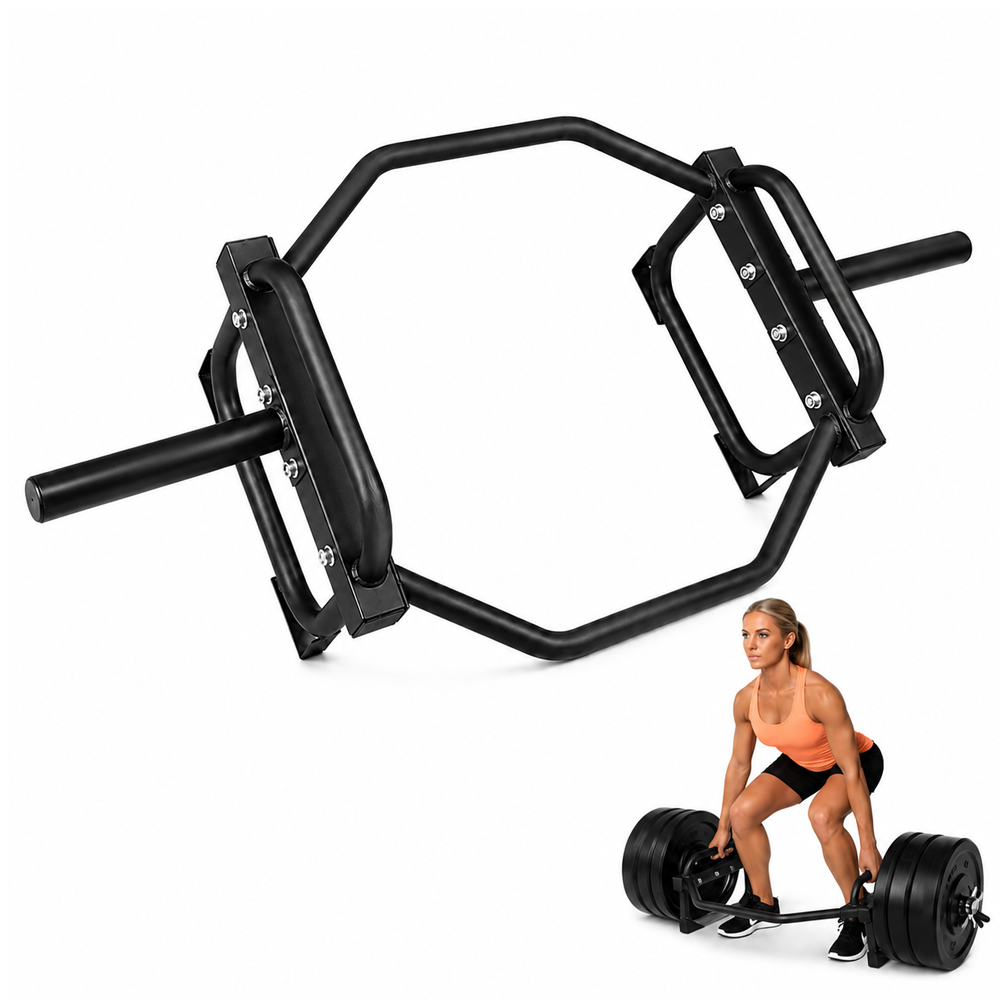 Olympic Trap Bar Heavy Duty Hex Bar for Strength Training