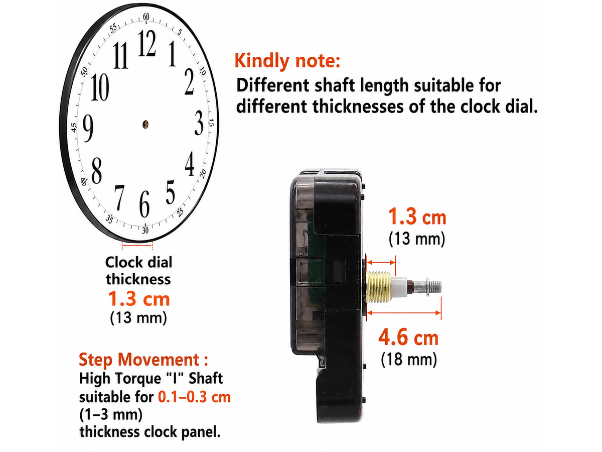 Wall Clock Quartz Movement Mechanism Repair Tools Kit